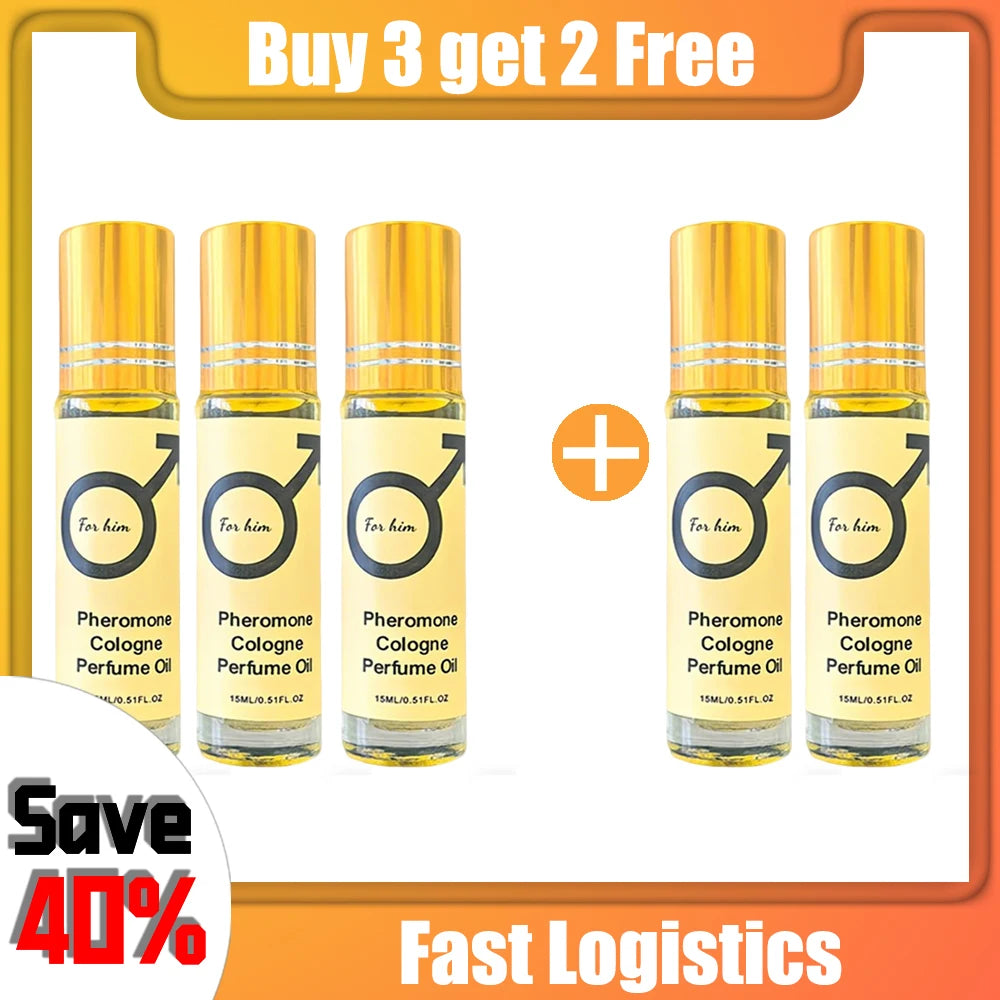 Pheromone Cologne Perfume Oil, lasting fragrance for men and women, portable travel clothes, romantic atmosphere perfume#
