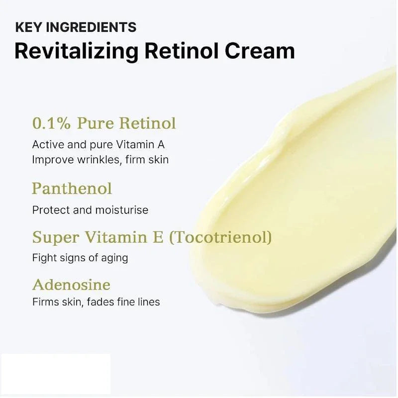 Korean Firming Retinol 0.1 Anti-Wrinkle Cream Face Repair Wrinkle Firming Light Wax Moisturizing Face Night SkinCare Cream 20ml