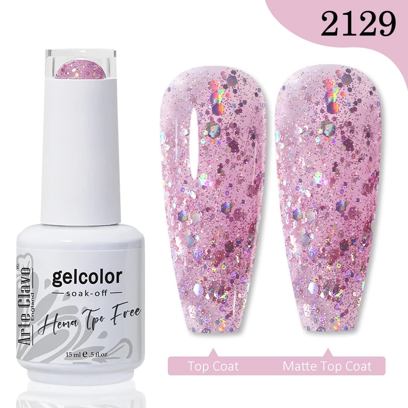 Arte Clavo Hema Free TPO Free Nail Gel Polish Nail Supplies Vernis Semi Permanent Nail Art Manicure Soak Off UV Gel Nail Varnish