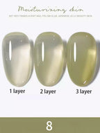 10ml 1-8pcs Milky White Quick Extension Gel Nail Polish Nude Construct Hard Semi Permanent Acrylic Extension Nail Art Varnish
