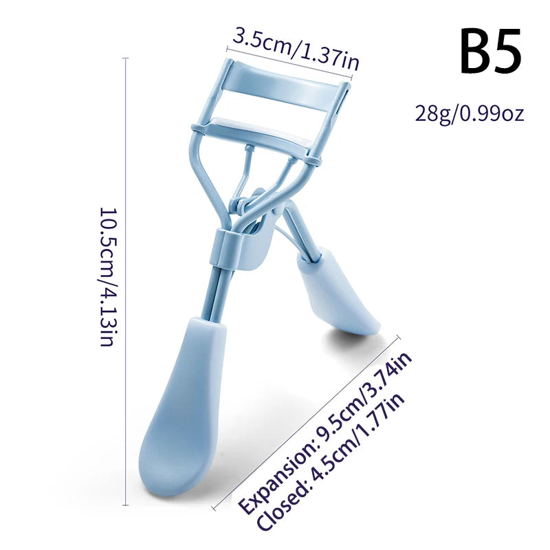 Professional Stainless Steel Eyelash Curler with Comb Tweezers Natural Curling Eyelash Clip Cosmetics Eye Makeup Beauty Tools