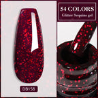 7ml Champagne Gold Sliver Reflective Nail Gel Polish Sparkling Shining Glitter Pink Red Nail Supplies Semi Permanent Gel Varnish