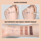 Lakerain 5-Color Waterproof Concealer Matte High Coverage Oil-Control Foundation For Acne Scars And Dark Circles Cosmetics