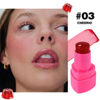 Lip and Cheek Jelly Blush Stick Lipstick Jelly Blusher Stick Makeup, Water Jelly Tint Stick, Lightweight Long Lasting Cosmetics