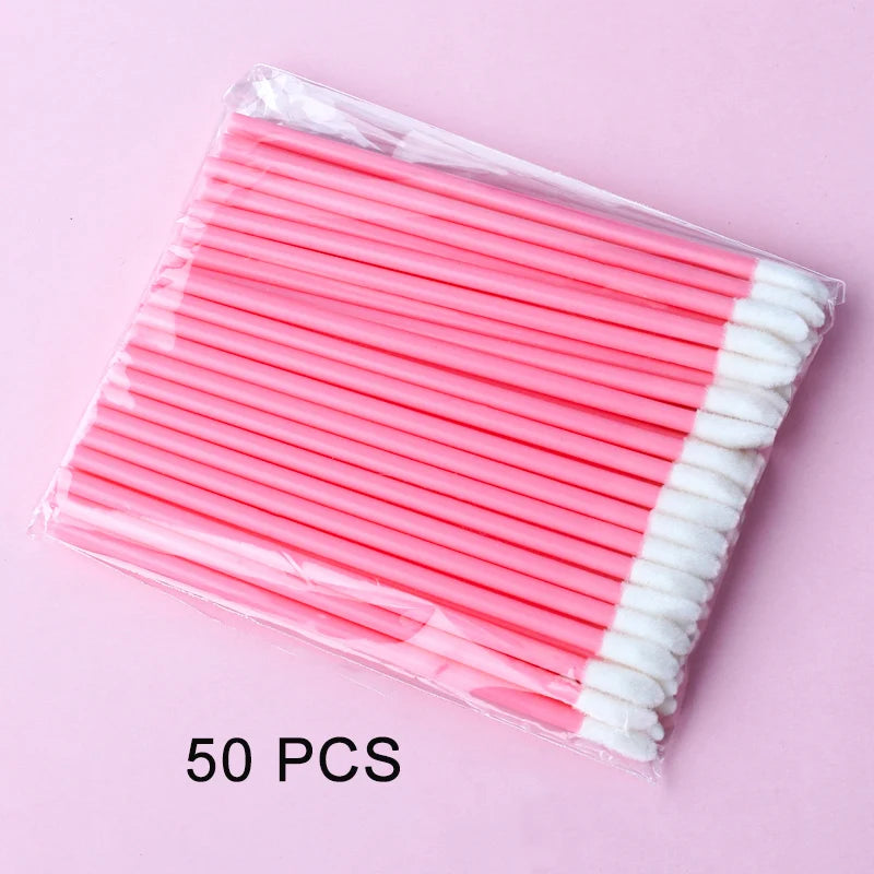 5/50/100 Pcs Lip Brushes Soft Cosmetic Lip Brush Lipstick Lip Glossy Wands Cleaner Applicator Eyeshadow Makeup Brush Tool