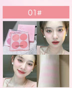 4 Colors Blush Powder Face Makeup Set Mixed Sweet Warm Colors Matte Cheek Powder Facial Beauty Cosmetic Makeup Blush