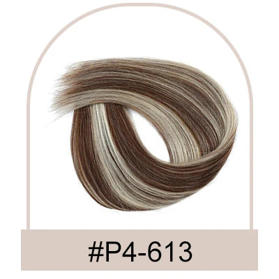 Straight Drawstring Ponytail Human Hair Brazilian Human Hair Extension Clip in Human Remy Hairpiece Wrapped Horse Tail Natural