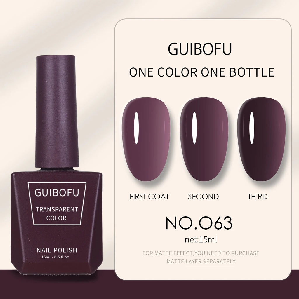 1pc 15ml Milky Jelly Nude Gel Nail Polish Transparent Colors Sheer White Pink Gel Nail Kit For Salon 68 Color