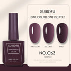 1pc 15ml Milky Jelly Nude Gel Nail Polish Transparent Colors Sheer White Pink Gel Nail Kit For Salon 68 Color