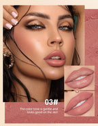 2pcs Lipstick Lipliner Pen Set Matte Waterproof Lip Liner Pencil Contour Makeup Sexy Red Lip Stick Long Lasting Cosmetics Beauty