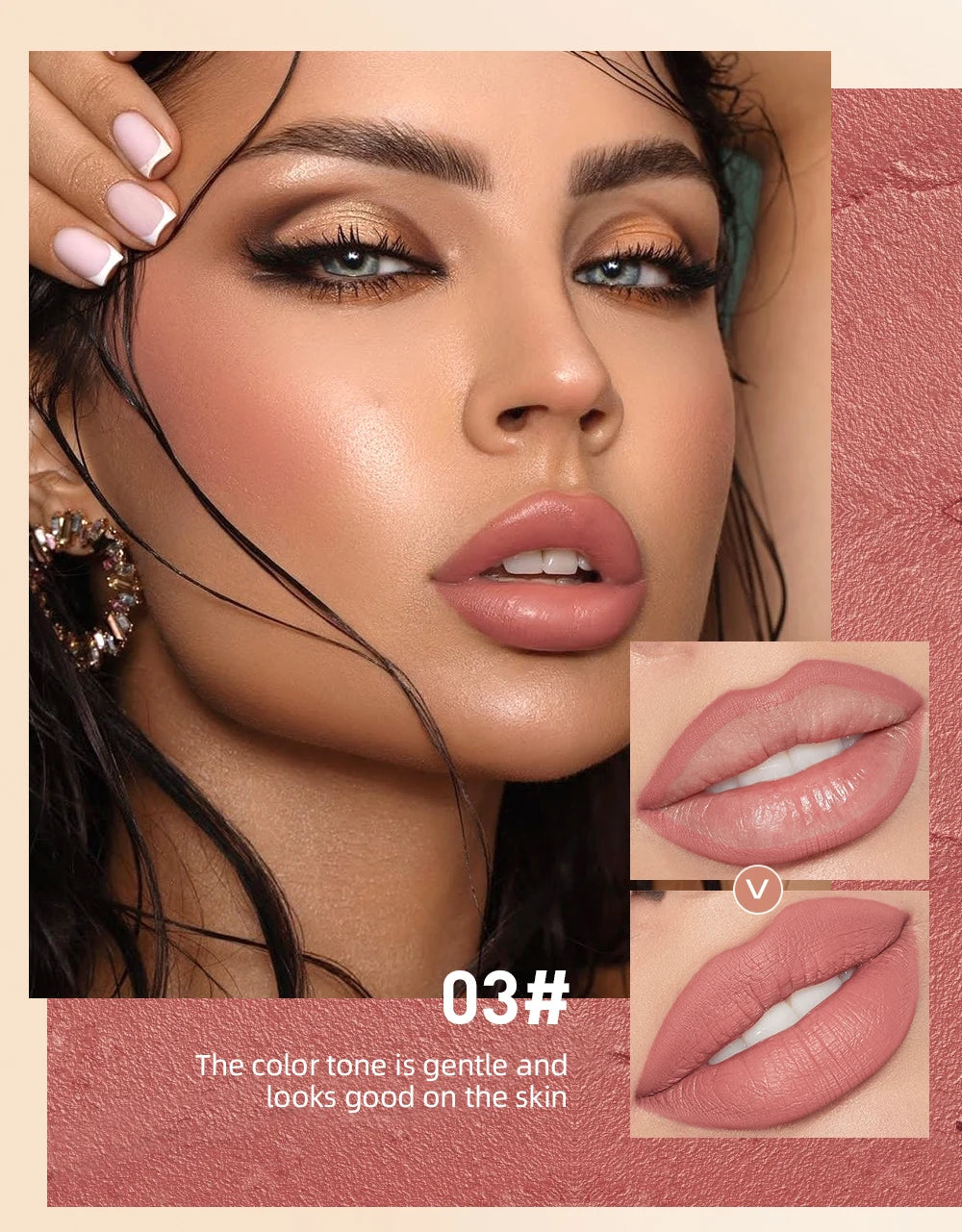 2pcs Lipstick Lipliner Pen Set Matte Waterproof Lip Liner Pencil Contour Makeup Sexy Red Lip Stick Long Lasting Cosmetics Beauty