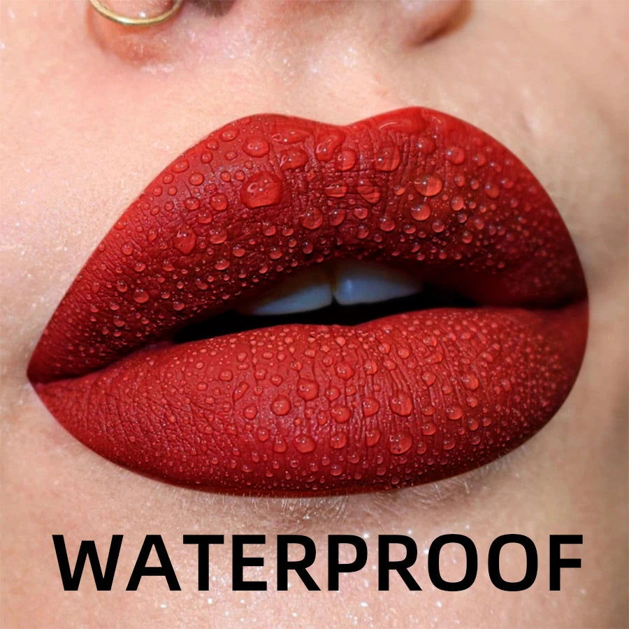 Lip Glaze Matte Nude Color Long Lasting Waterproof Liquid Lipstick Moisturizing Lip Stain Lip Tint Makeup Lip Gloss  lip plumper