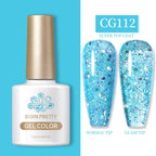 BORN PRETTY 10ml Gel Nail Polish Gel 130 Colors Semi Permanent Solid Nail Gel Varnish Soak Off UV Gel for Base Top Coat
