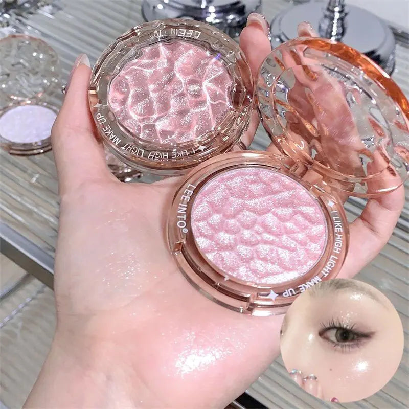Crystal Bright Light high Gloss Powder Pearl Fine Flash Flash brightening makeup not fly Powder for young girls blush