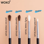 Small Crease Brush Mini Pointed Eyeshadow Blending Makeup Brush Fluffy Goat Hair / Horse Hair Precise Tapered Crease Makeup Tool