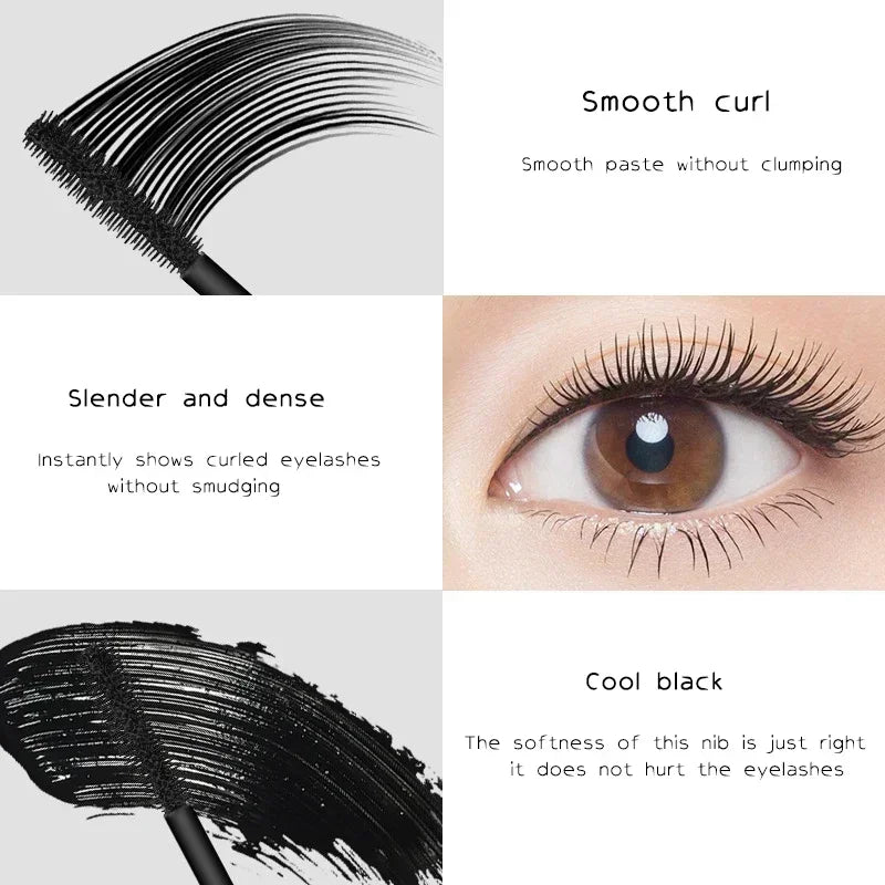 VIBELY Viral Hit Starry Glitter Mascara - Lengthening Volumizing Curling, Waterproof Sweatproof Smudge-Proof Long-Lasting Bold L