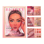 82 Colors Eyeshadow Palette Matte Shimmer Glitter Waterproof Blendable Pigment Makeup Set for Cosplay Party Festival Eye Makeup