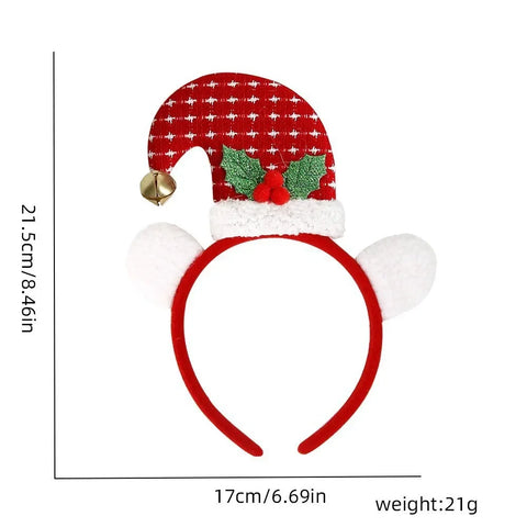 Christmas Headbands Funny Santa Claus Leg Hairband Xmas Kids Favor Gifts Head Band Merry Christmas Natal Navidad Party Decor