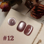 MIANEL 12ML 1-12pcs Jiannan Bistro Cat Eye Gel Nail Polish Blue Nails White Nails Pink Nails Nail Art Use Nail Supplies