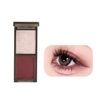 Hot Biya 2Colors Eyeshadow Protable Red Black Plate Matte Eye Shadow Dark Smoky Cosmetics Makeups Party Halloween DIY Wholesale