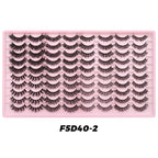 DINGSEN 40 Pairs Volume Strip Lashes Faux Mink False Eyelashes Kit Cosmetics Soft Fake Volume Eyelash Extensions Wholesale