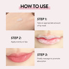 Exfoliating Bubble Moisten Lip Scrub Cream Exfoliating Lip Mask GECOMO Plant Lip Care Scrub for Tender Lips