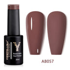 YOKEFELLOW 10ml Jelly Nude Gel Nail Polish High Quality Translucent Pink Nail Gel Varnish Soak Off UV Gel Polish Long Lasting