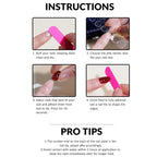 24 PCs Short French Gradient Nails with 1 Jelly and 1 Nail File