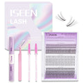 Lashes Clusters Kit Gift with Bond&Seal Mixed Styles Faux Mink Individual Lash Wholesale DIY Individual Fake Eyelashes Box