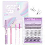 Lashes Clusters Kit Gift with Bond&Seal Mixed Styles Faux Mink Individual Lash Wholesale DIY Individual Fake Eyelashes Box