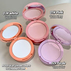 SHAQINUO Dual-effect Light and transparent Powder Compact Touch-ups, Concealer, contouring, swelling, blush, brightening, high-g