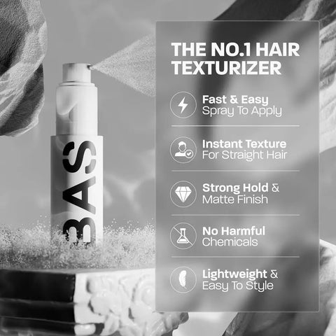 Sea Salt Hair Spray for Men Women Long-Lasting Texturizing Volume Booster with Fluffy Wave Styling Powder Beachy Matte Finish