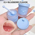Cappuvini Juice Straw Cup Lip Mask Fruit-Flavored Lip Care Moisturizing for Day and Night in Autumn and Winter Prevents Chapped Lips Long-Lasting Moisturizing Improves Lip Lines Deeply Moisturizing Care High-Quality Lip Balm