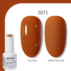 Arte Clavo Solid Color Gel Nail Polish 15ml Soak Off UV LED Gel Semi-Permanent Glitter Polish For Manicure Nail Art Salon Gel