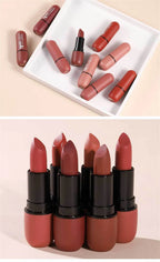 Fog Matte Lipstick Long Lasting Waterproof Lip Stick Smudge-free Classic Highly Pigmented Velvet Finish Lip Tint Makeup Cosmetic