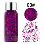 Glitter Eye Shadow Liquid Face Body Sequins Gel Long-Lasting Liquid Face Shimmer Multicolor For Party Music Festival Makeup 30ML