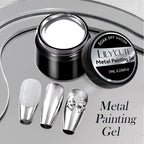LILYCUTE  5ml Gold Sliver Metallic Liner Gel Nail Polish French Style Super Bright Mirror Pull Line Graffiti Painting Stripe Gel