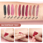 QIBEST Glitter Shimmer Liquid Lipstick High Quality Waterproof Lightweight Lip Gloss Lasting Lip Tint Makeup For Women Lip Stain