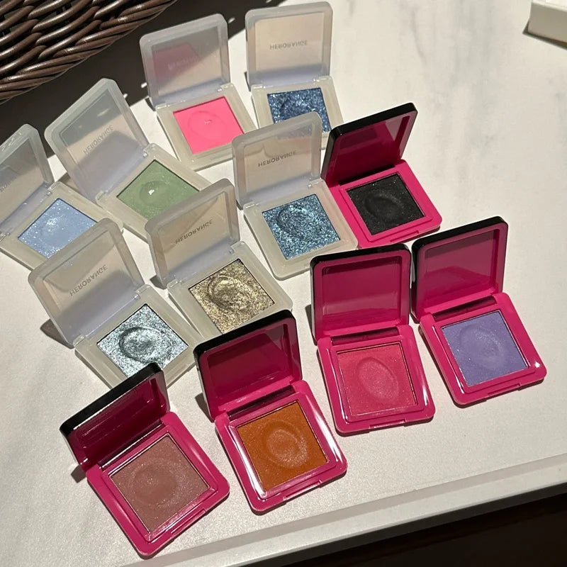 HERORANGE youth monochrome makeup eye shadow ins pearlescent fine flash natural delicate mashed potato eye shadow plate