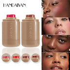 Multifunctional Cream Blush Stick Silky Lip Cheek Blusher Natural Blend Long Lasting Waterproof Portable Makeup Compact Trendy