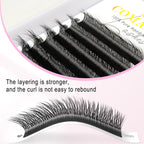 CoMango Fox 5D Shaped Eyelashes Mix8-13 Technological Fibers False Eyelashes Extension Promade Volume Fans Lash Cosmetics