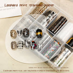 10 Rolls Water Soluble Leopard Print Transfer Paper Nail Transfer Foil Animal Printing Stickers Professional Nail Art Design