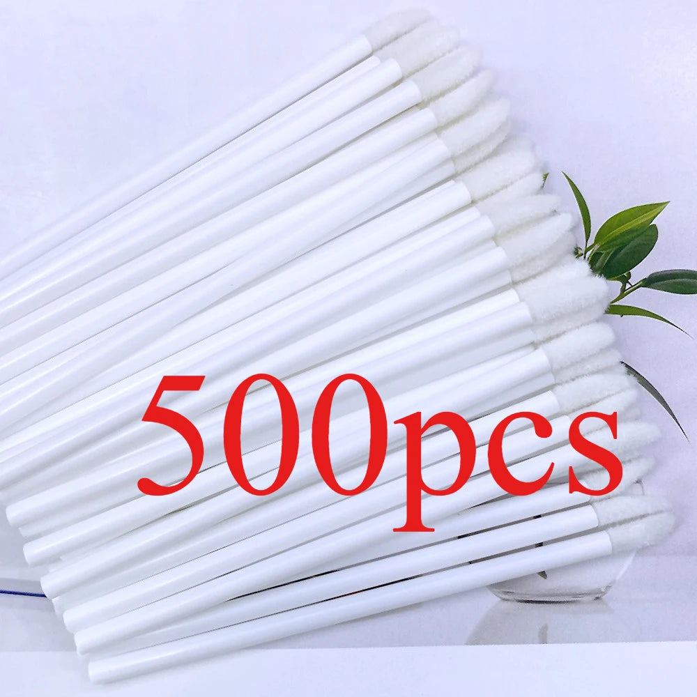 50/500PCS Disposable Lip Brush Eyelash Extension Makeup Brushes Lash Extension Mascara Applicator Lipstick Wands Cosmetic Tools