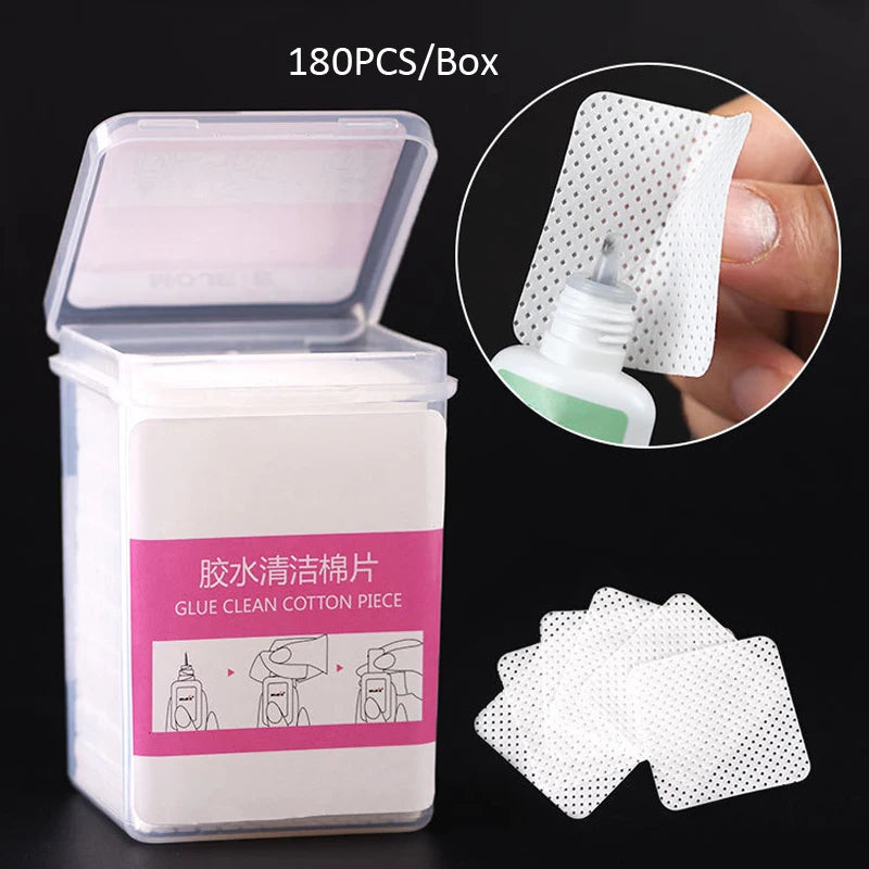 1000/500/200/180/100Pcs Profession 100% Cotton Pads For Nail Wipe Lint-Free Nail CottonGel Polish RemoverNail Art Cleaning Tools