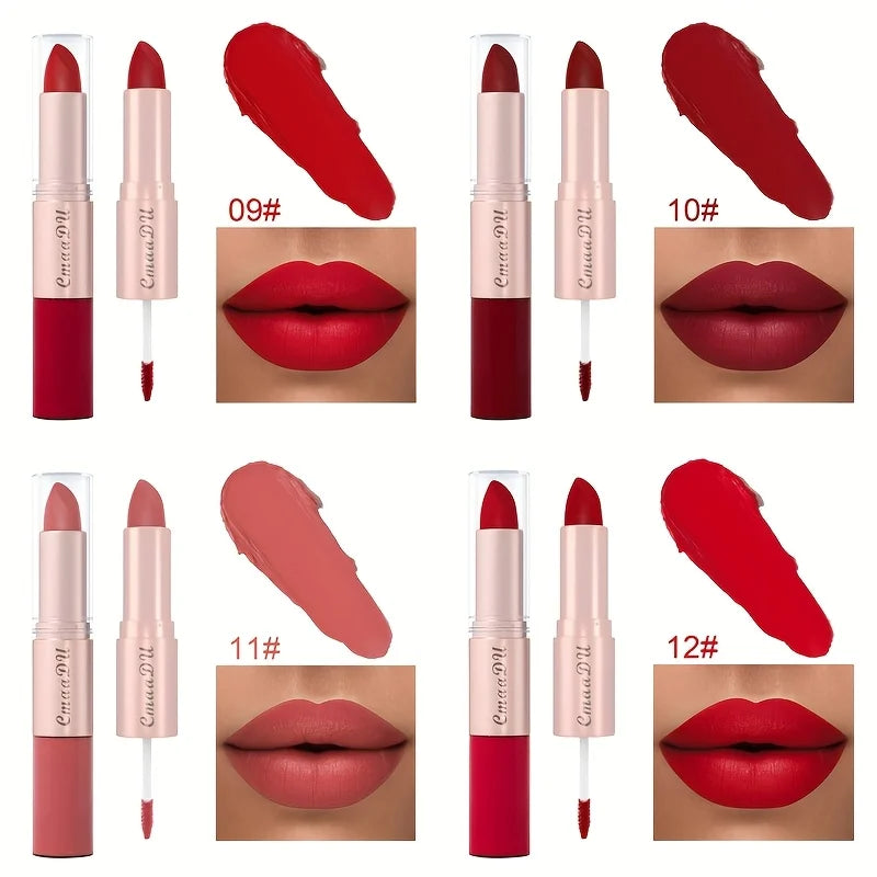 4pcs Matte Liquid Lipstick Set Waterproof Long-Lasting Easy to Apply Stain-Resistant Durable Lip Gloss for Perfect Lip Makeup