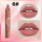 Matte lipstick for easy application, smudge-proof, daily moisturizing, lipstick, holiday gift, light makeup, lip pen, lipliner,