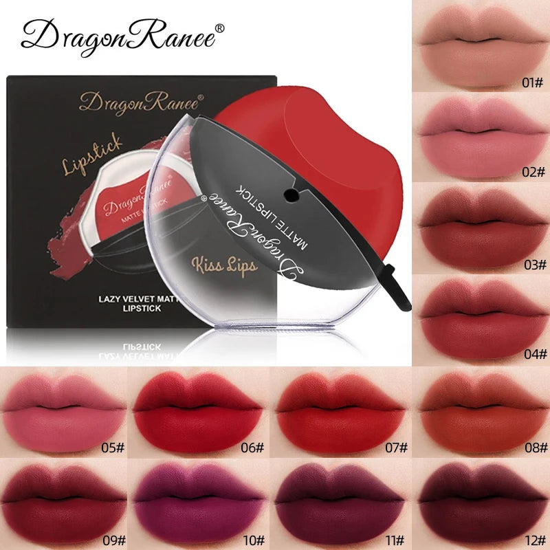 Dragon Ranee Matte Velvet Mist Lipstick Designed for Lazy People Lip Shape Lip Gloss Long Lasting Easy To Color Beauty Makeup