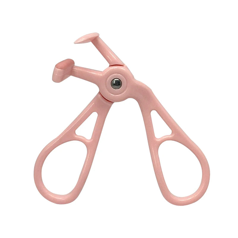 Portable One-Clip Eyelash Curler Wide-Angle Partial Eyelash Curler with Comb Teeth & Rubber Quick Natural Curling Long Lasting