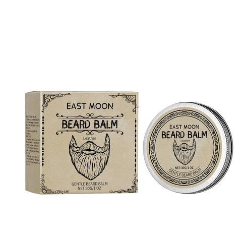 Coconut Oil Beard Care Wax Keep Smoothing Deeply Moisturizing Strong Holding Reduce Frizz Improve Thickens Men Beard Growth Balm