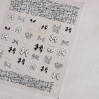 Autumn Winter Leopard Print Bow Nail Art Stickers 3D Thin Tough Nail Sticker Cute Bow Self Adhesive Nails Decorations Decals DIY